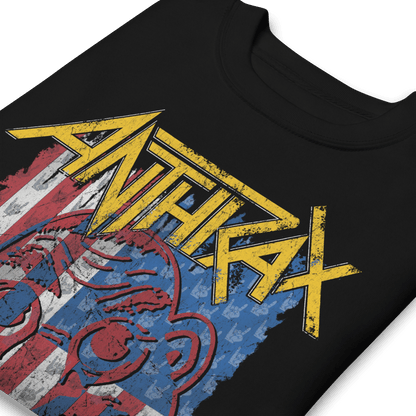Anthrax American Flag Mens Sweatshirt Black