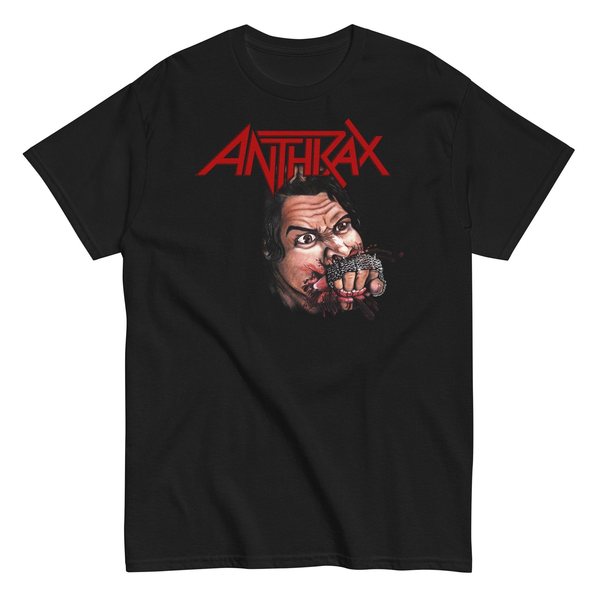 Anthrax Bite Your Hand Officially Licensed Mens T Shirt Black