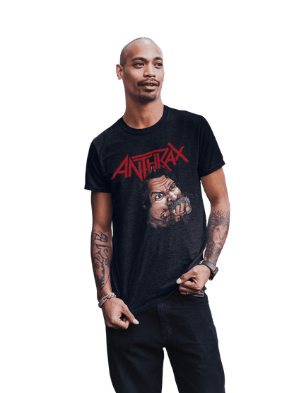 Anthrax Bite Your Hand Officially Licensed Mens T Shirt Black