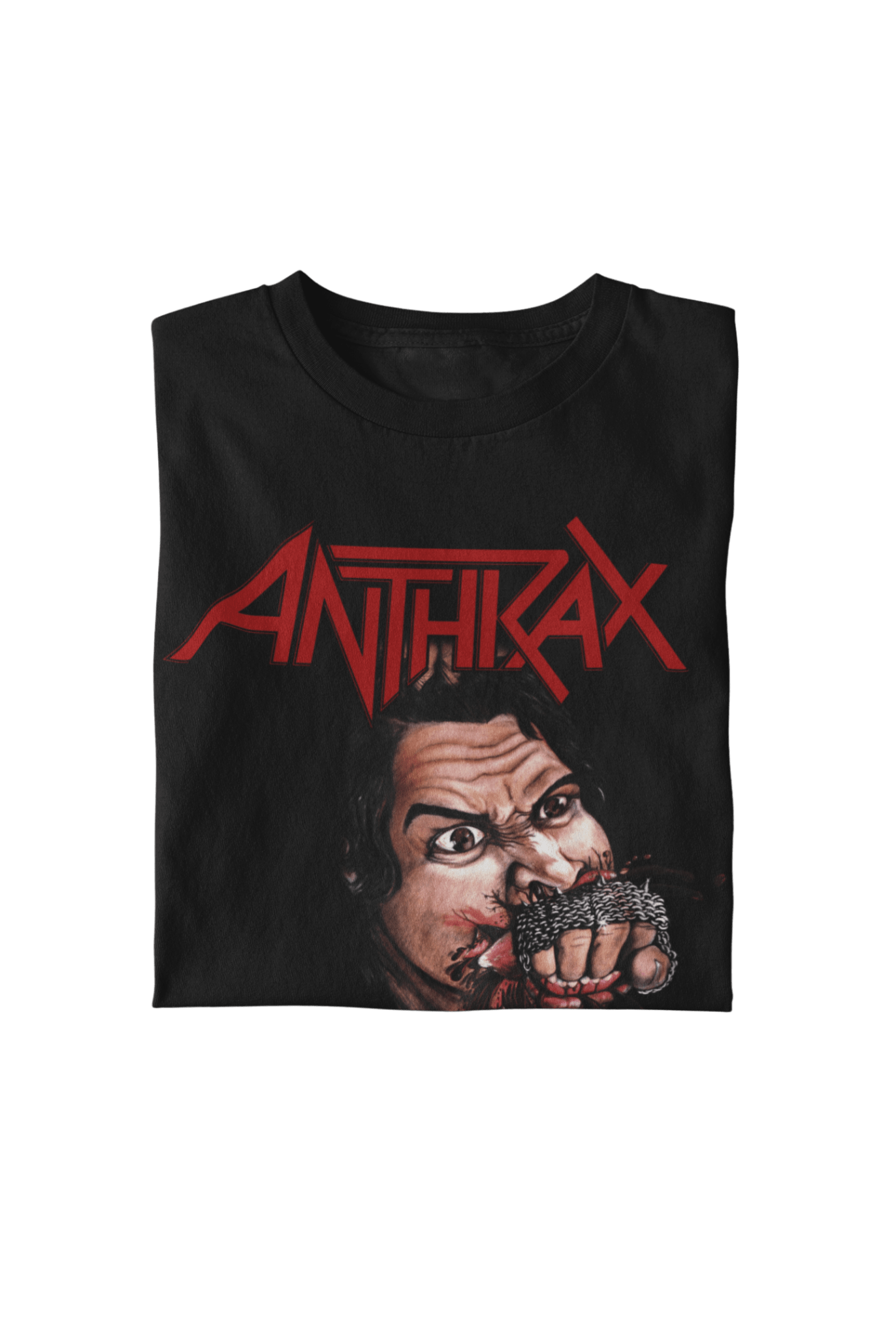 Anthrax Bite Your Hand Officially Licensed Mens T Shirt Black