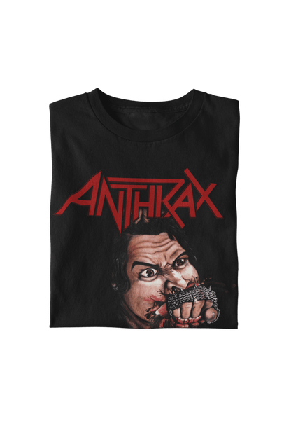 Anthrax Bite Your Hand Officially Licensed Mens T Shirt Black