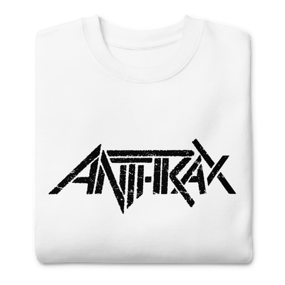 Anthrax Classic Logo Mens Sweatshirt White