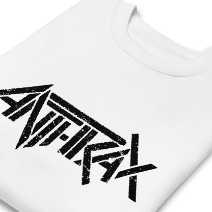 Anthrax Classic Logo Mens Sweatshirt White