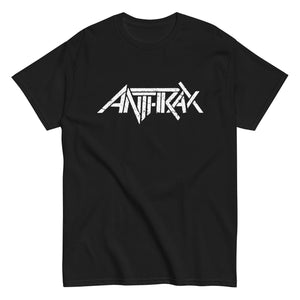 Anthrax Classic White Logo Mens T Shirt Black