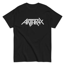 Load image into Gallery viewer, Anthrax Classic White Logo Mens T Shirt Black