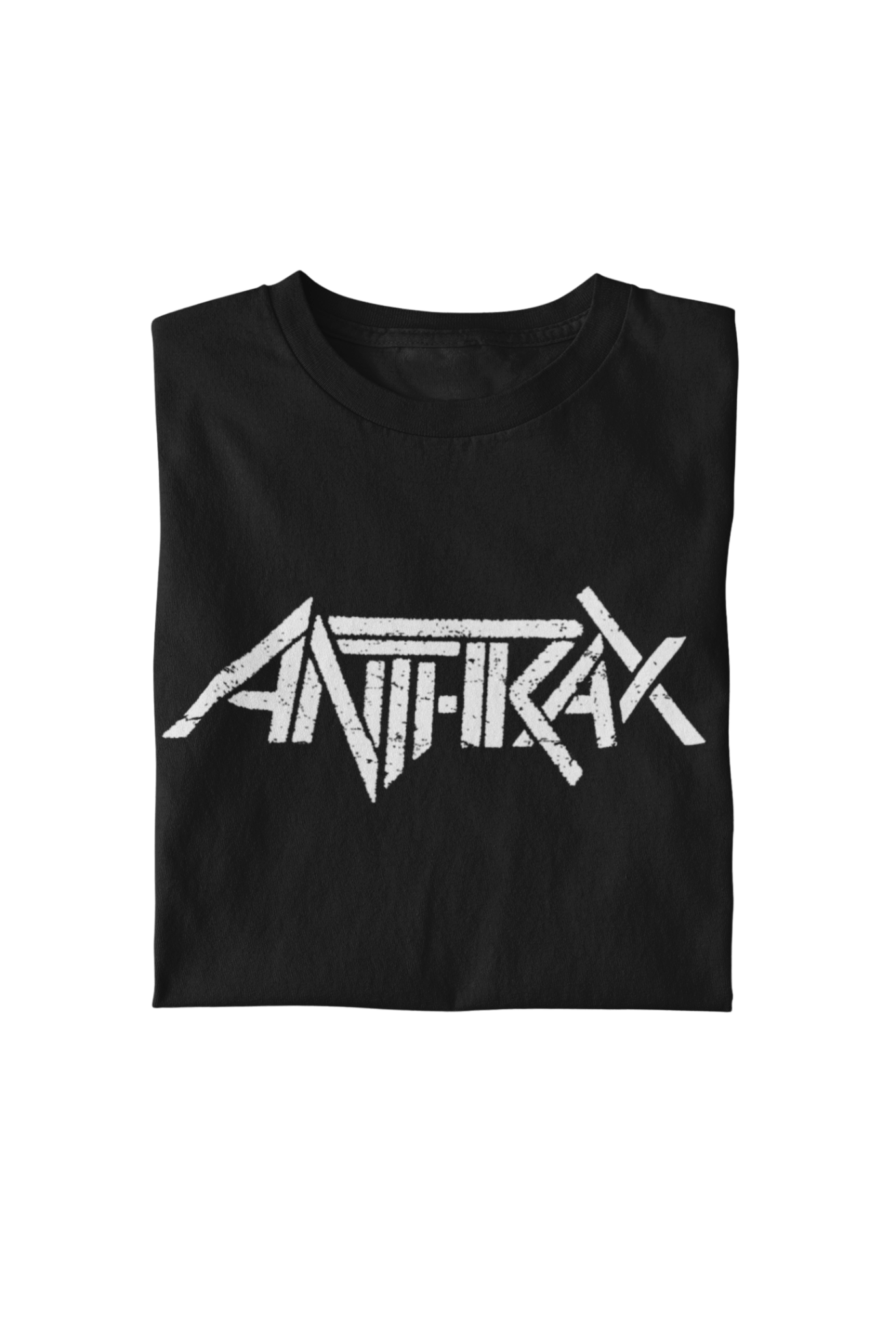 Anthrax Classic White Logo Officially Licensed Mens T Shirt Black