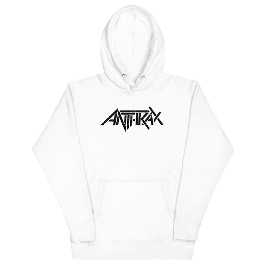 Anthrax Core Logo Mens Hoodie White