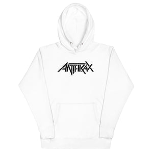 Anthrax Core Logo Mens Hoodie White