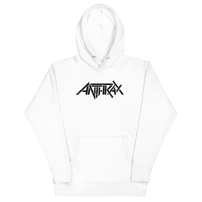 Anthrax Core Logo Mens Hoodie White