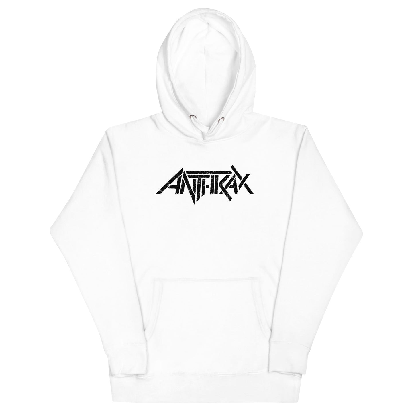 Anthrax Core Logo Mens Officially Licensed Hoodie White
