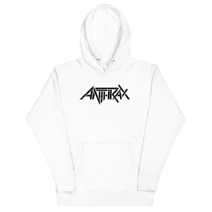 Anthrax Core Logo Mens Officially Licensed Hoodie White