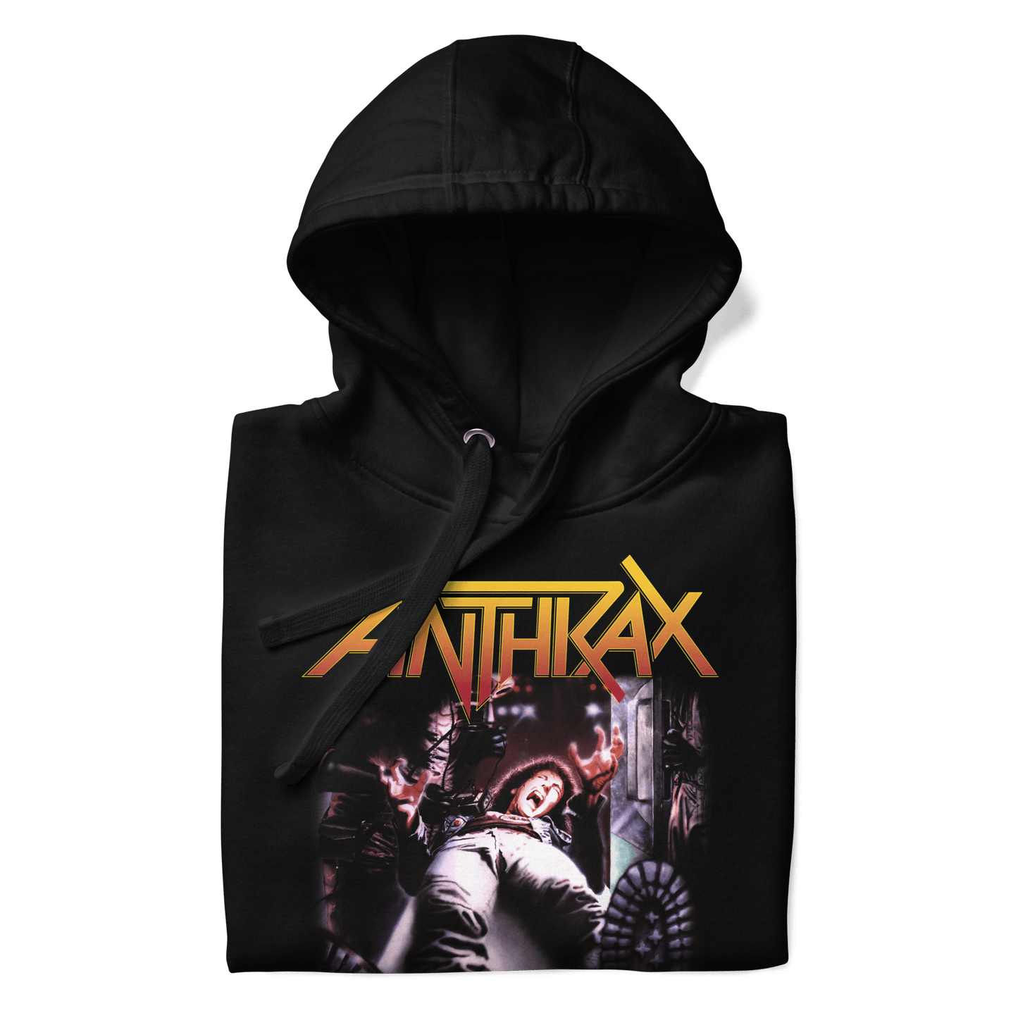 Anthrax Die on Your Feet Mens Officially Licensed Hoodie Black