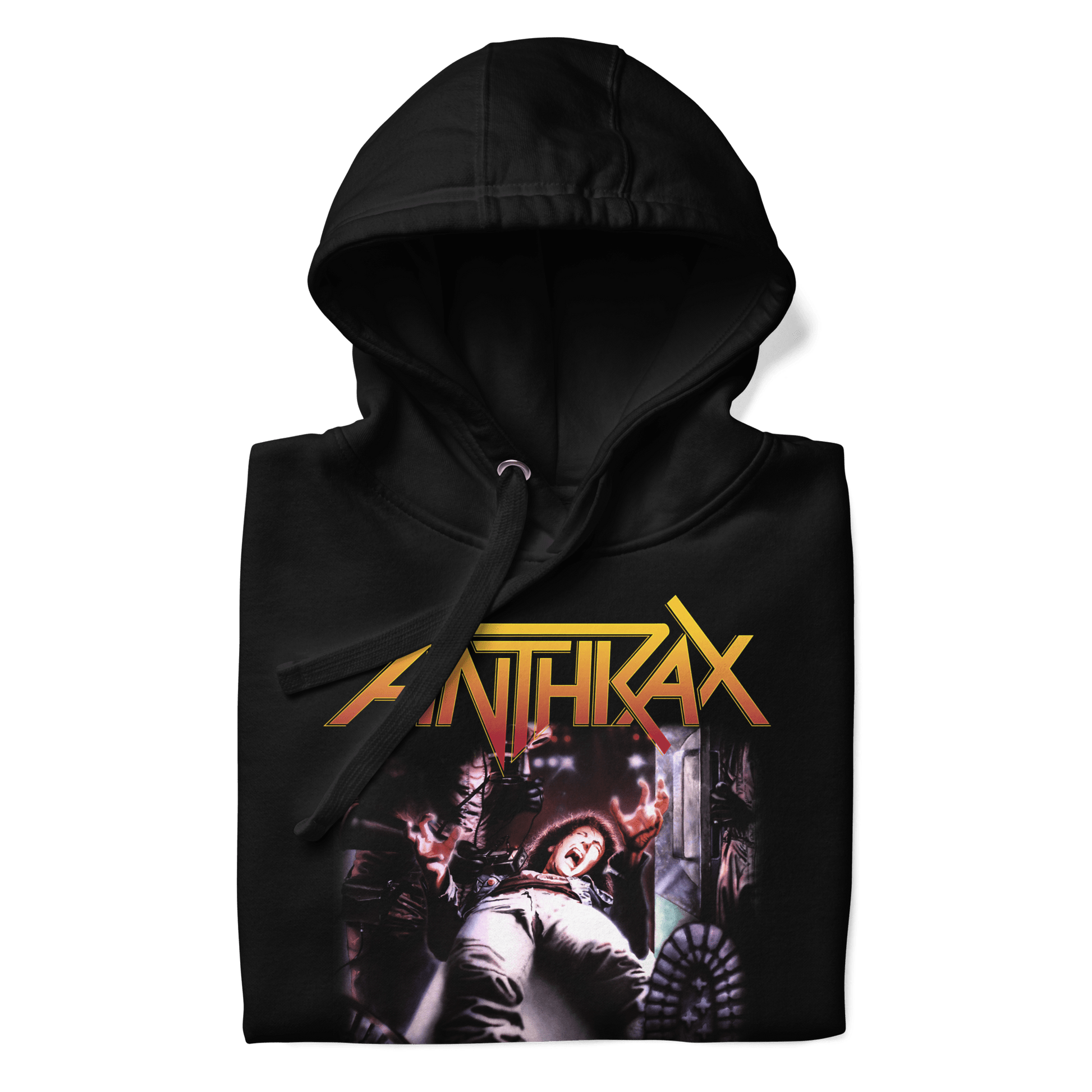 Anthrax Die on Your Feet Mens Officially Licensed Hoodie Black