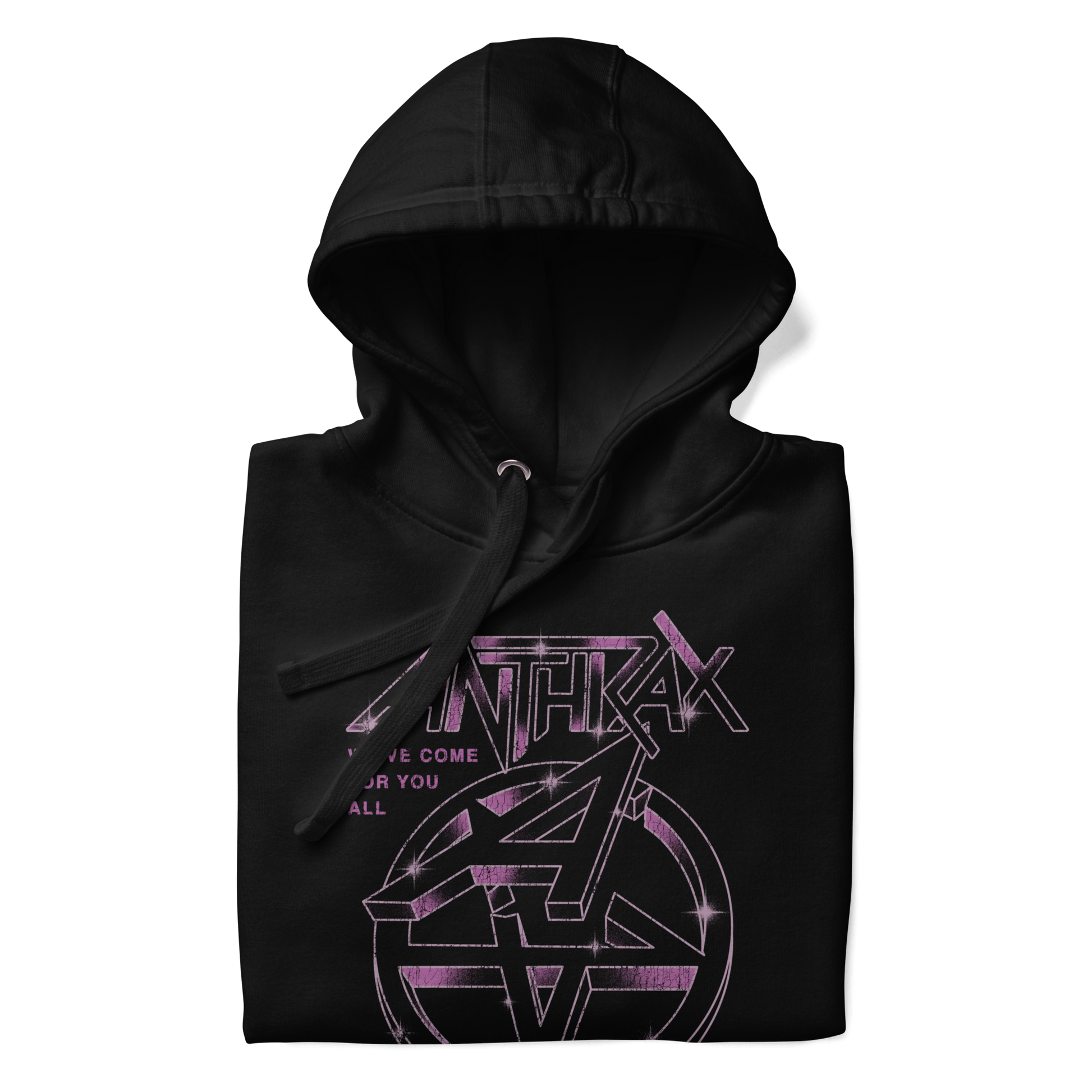 Anthrax Double A Mens Officially Licensed Hoodie Black
