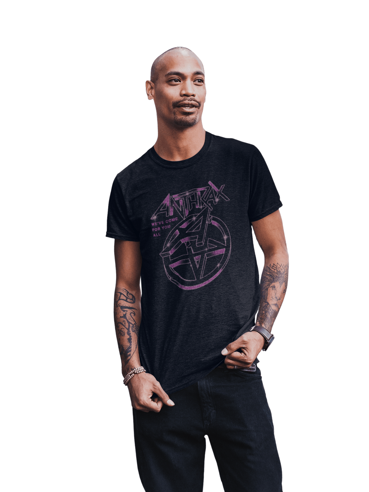 Anthrax Double A Officially Licensed Mens T Shirt Black