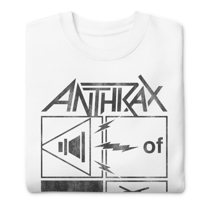 Anthrax Frequency Mens Sweatshirt White