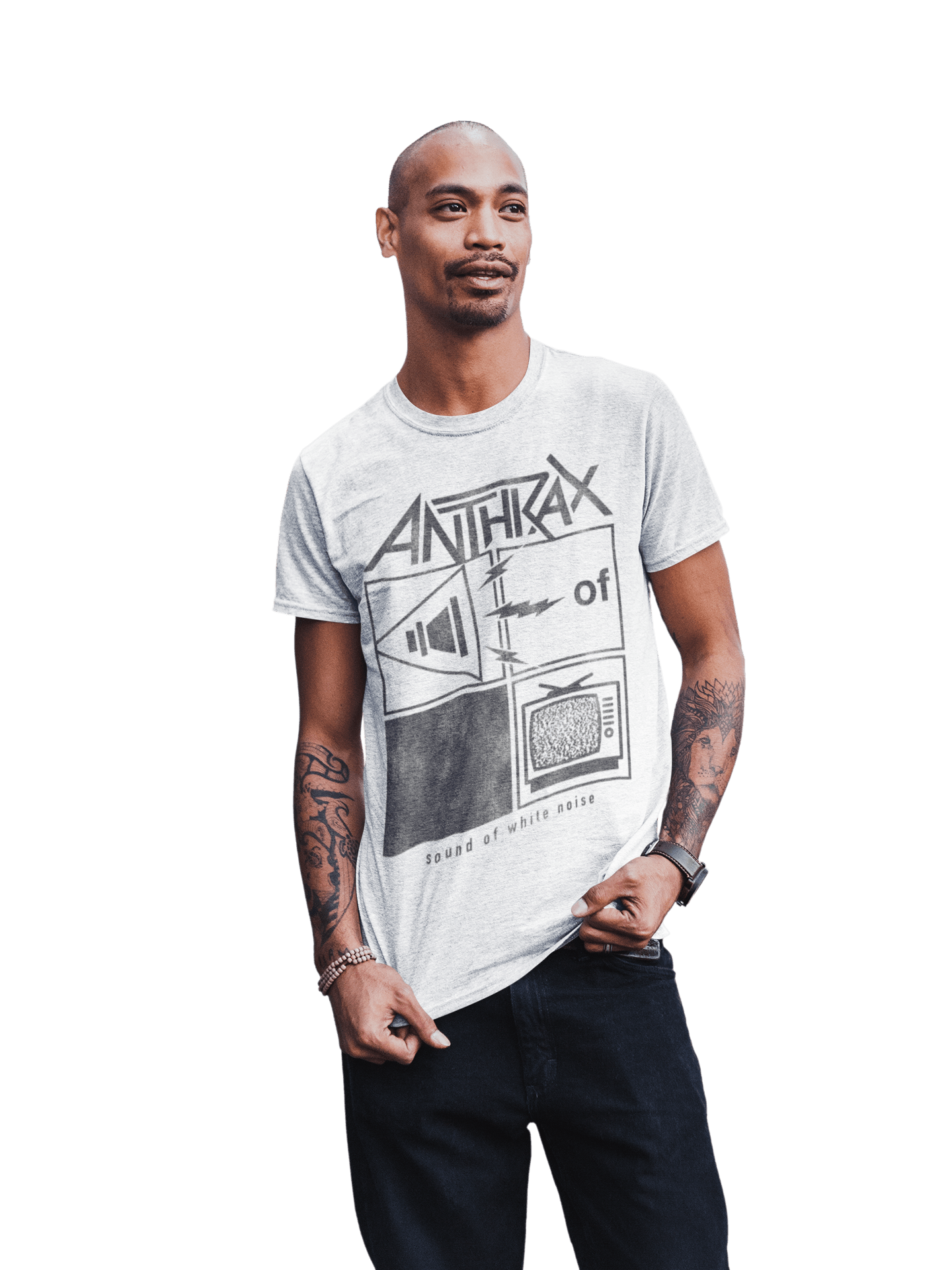 Anthrax Frequency Officially Licensed Mens T Shirt White