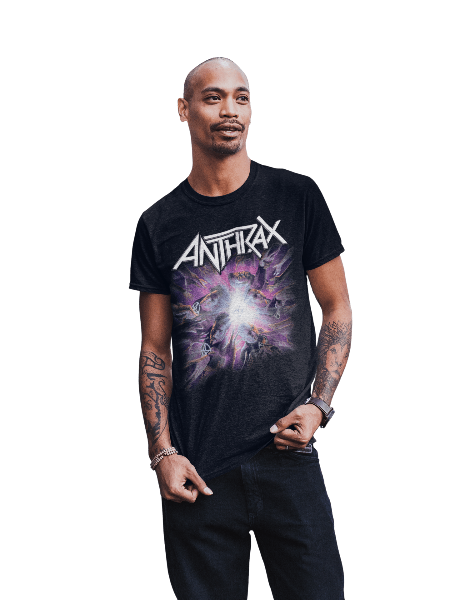 Anthrax Galaxies T Shirt Black