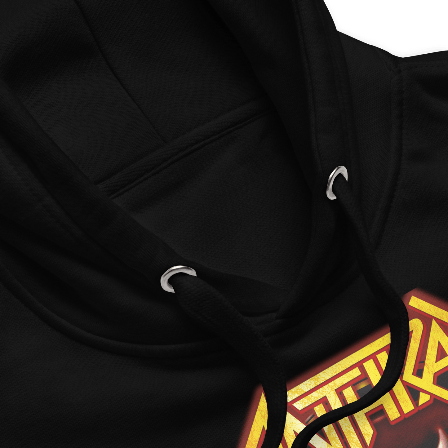Anthrax Half Devil Mens Officially Licensed Hoodie Black