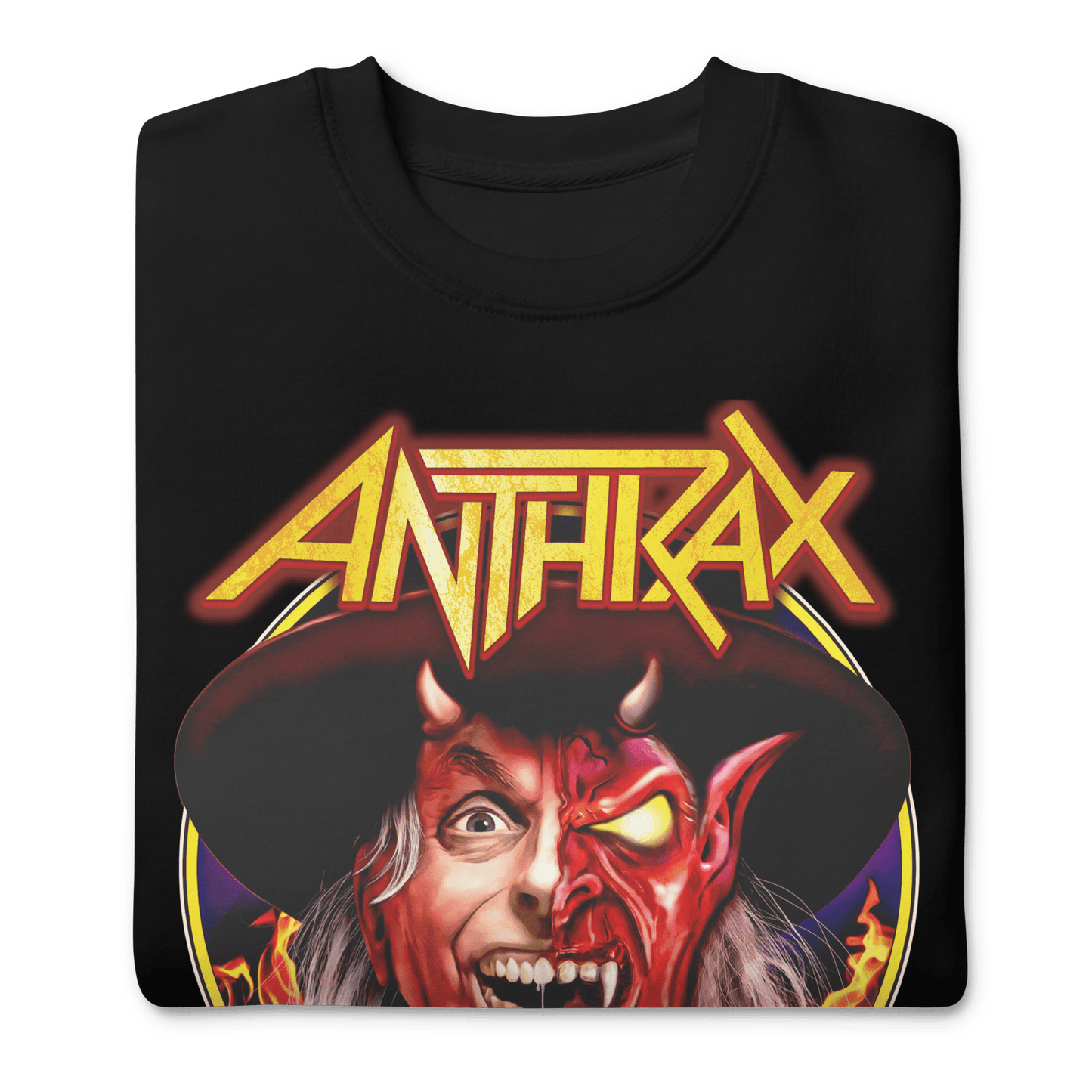 Anthrax Half Devil Mens Sweatshirt Black