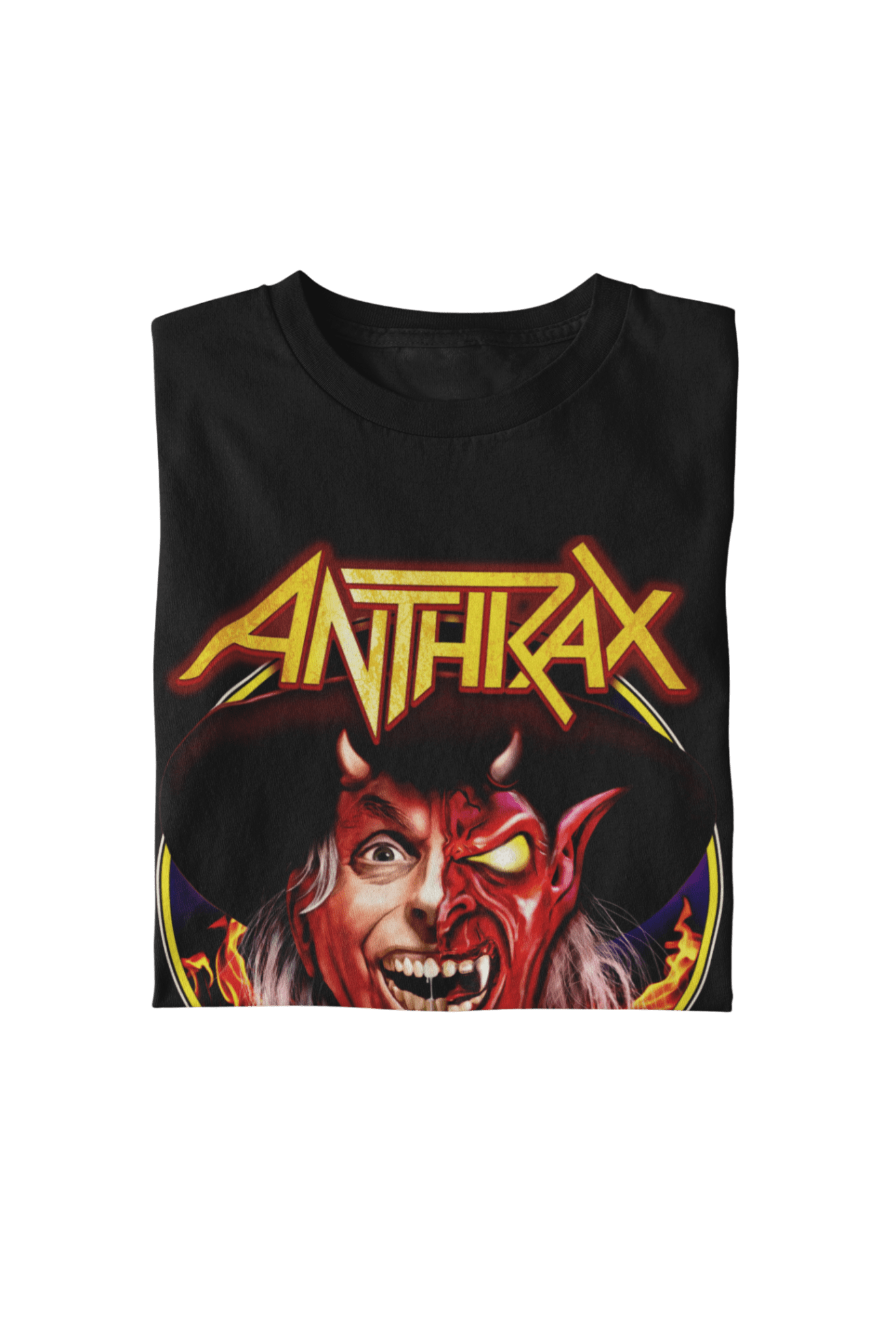 Anthrax Half Devil Officially Licensed Mens T Shirt Black