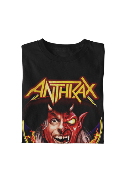 Anthrax Half Devil Officially Licensed Mens T Shirt Black