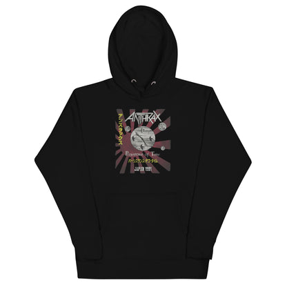 Anthrax Japan 91 Tour Classic Mens Officially Licensed Hoodie Black