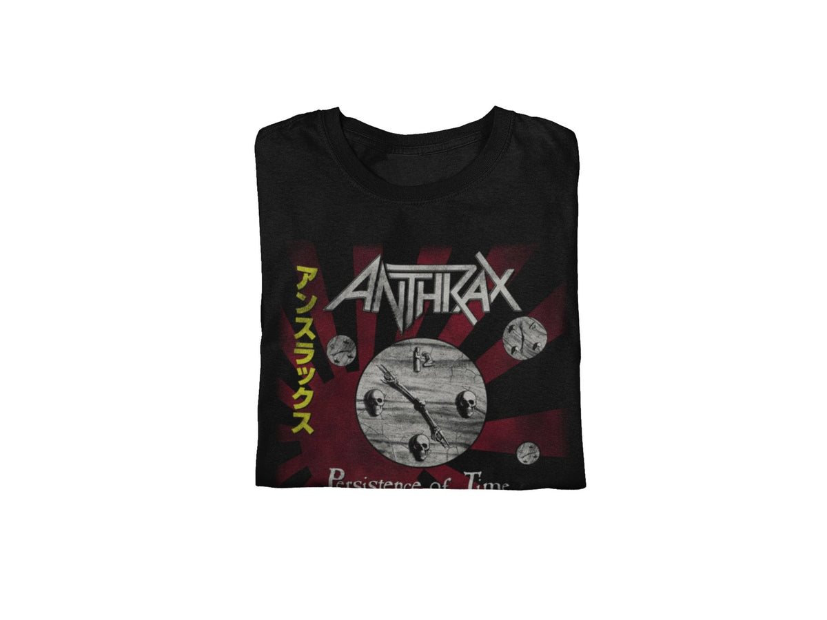 Anthrax Japan 91 Tour Jumbo Print Officially Licensed Mens T Shirt Black