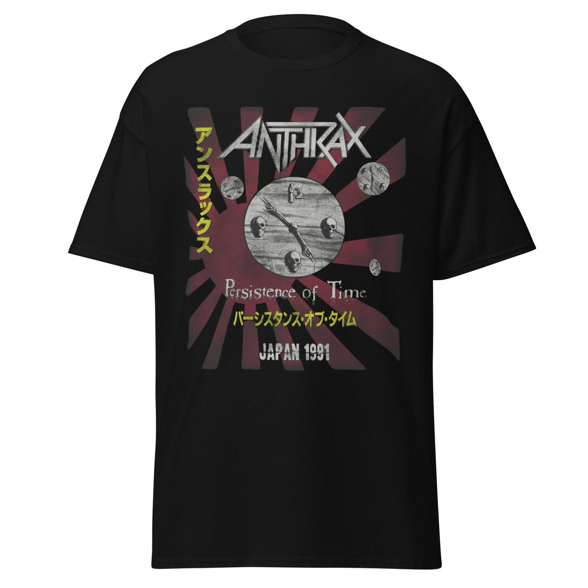 Anthrax Japan 91 Tour Jumbo Print Officially Licensed Mens T Shirt Black