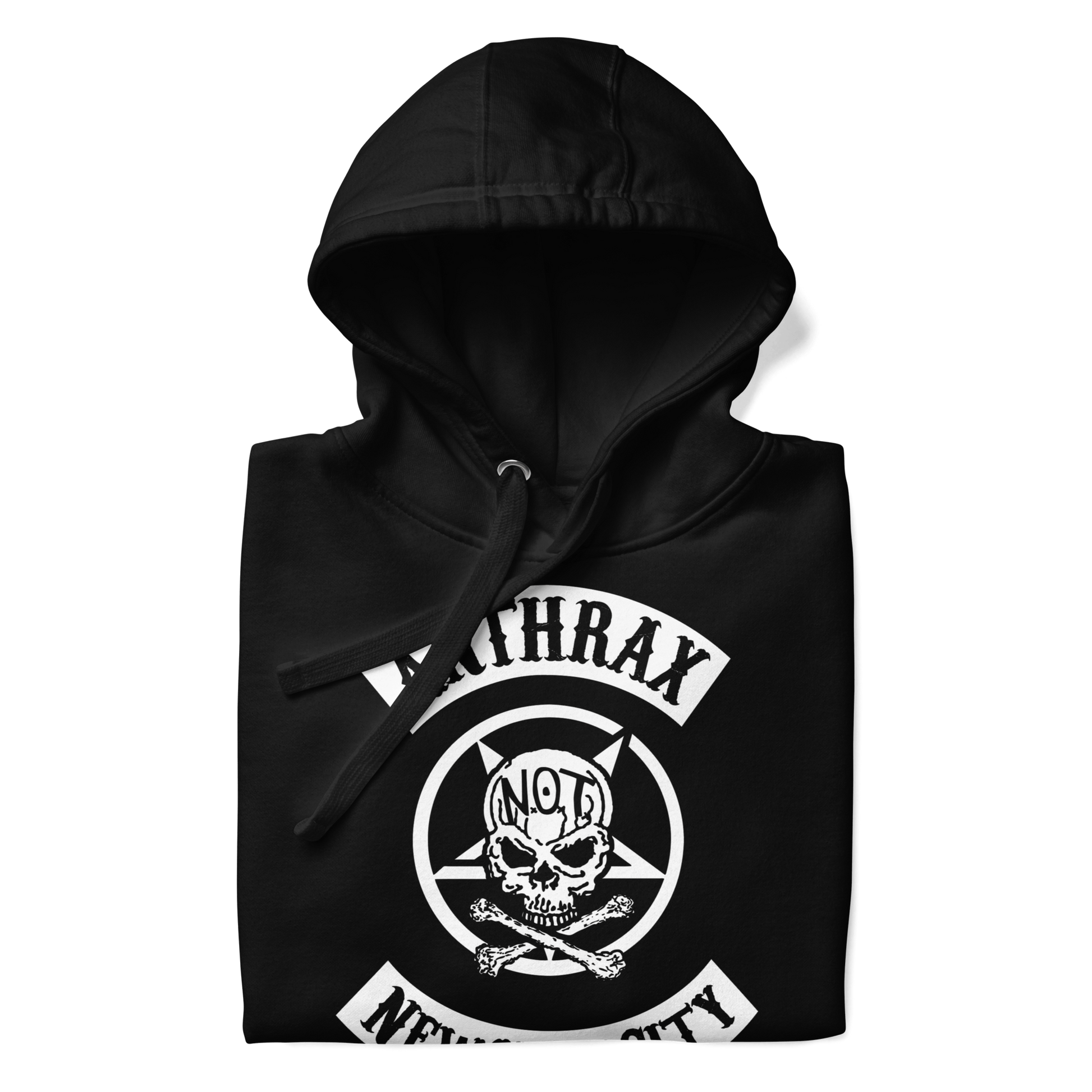 Anthrax New York City Mens Officially Licensed Hoodie Black
