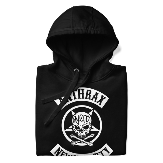 Anthrax New York City Mens Officially Licensed Hoodie Black