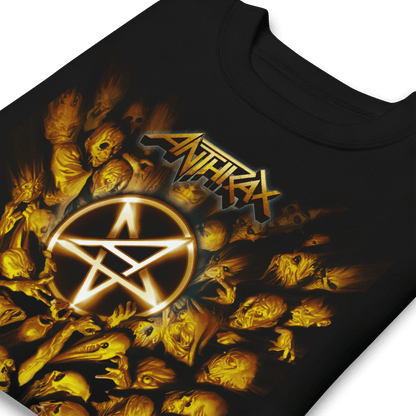 Anthrax Pentagram Logo Mens Sweatshirt #1026 Black