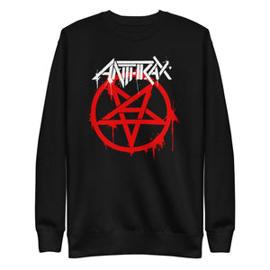 Anthrax Pentagram Logo Mens Sweatshirt Black