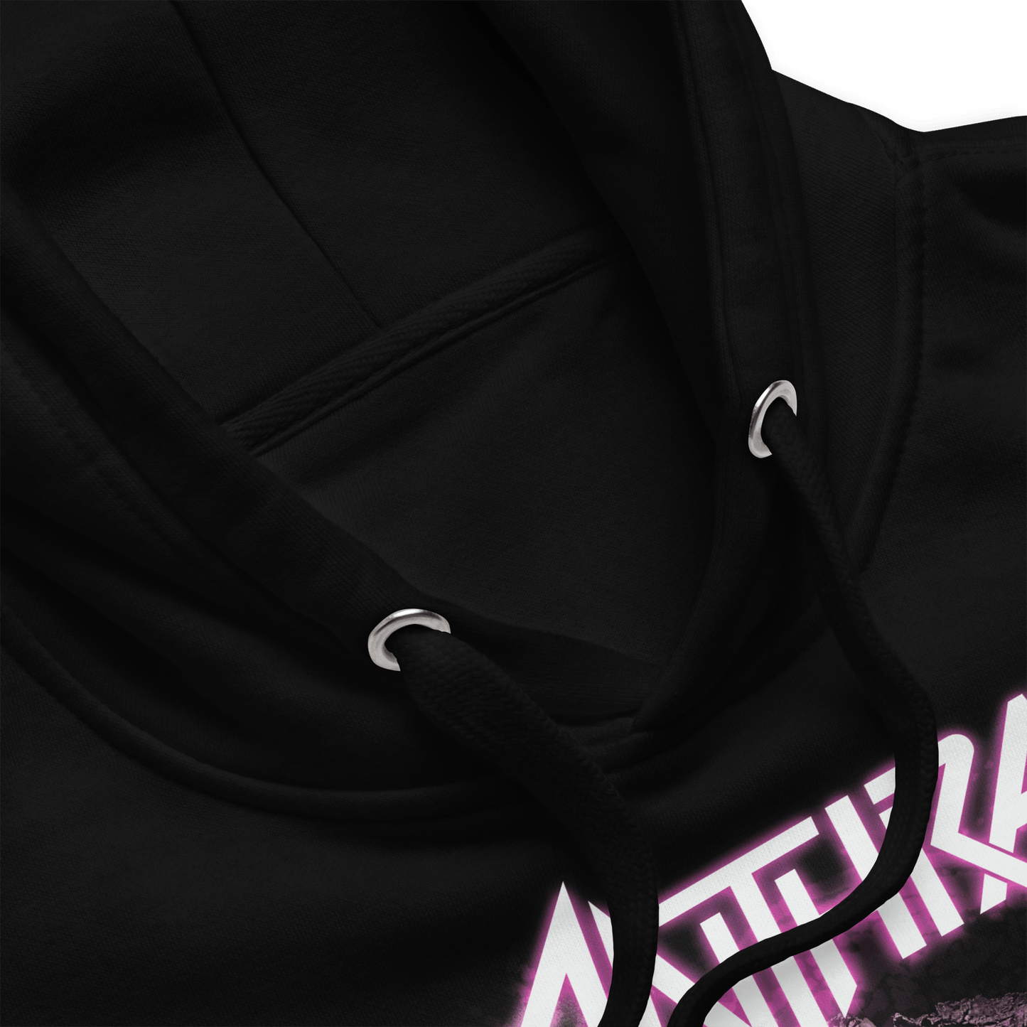 Anthrax Skull TV Mens Officially Licensed Hoodie Black