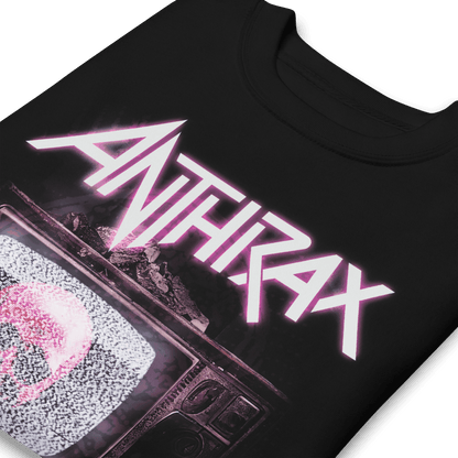 Anthrax Skull TV Mens Sweatshirt Black
