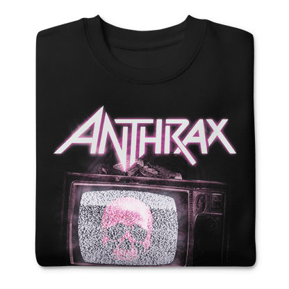 Anthrax Skull TV Mens Sweatshirt Black
