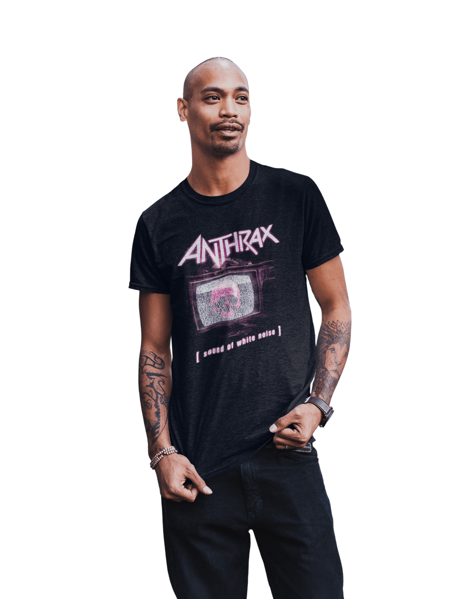 Anthrax Skull TV Officially Licensed Mens T Shirt Black