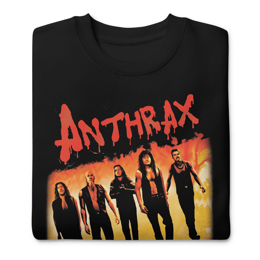 Anthrax Slanted Band Mens Sweatshirt Black