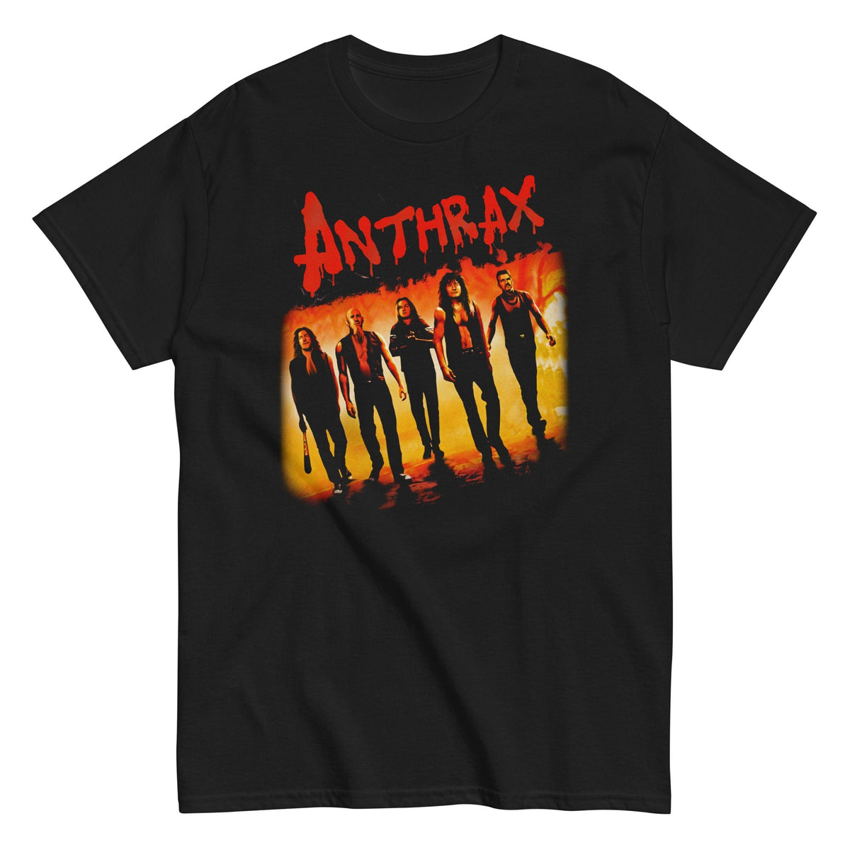 Anthrax Slanted Band Officially Licensed Mens T Shirt Black