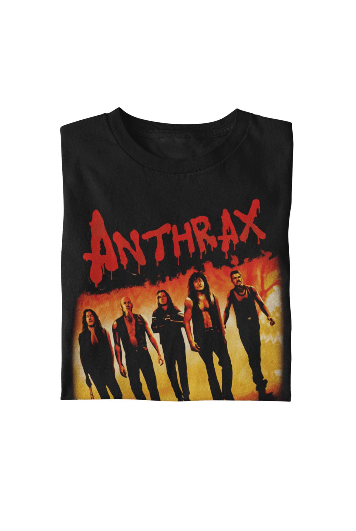 Anthrax Slanted Band Officially Licensed Mens T Shirt Black