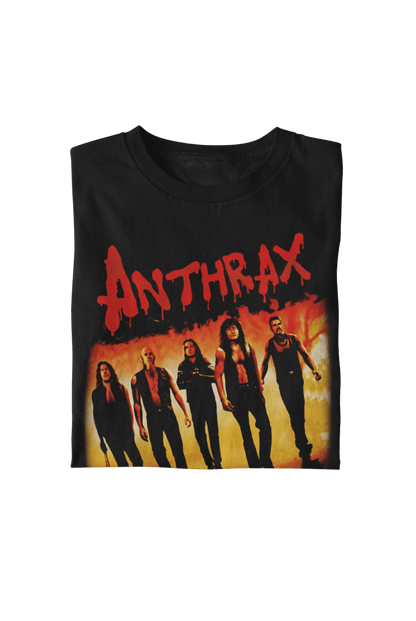 Anthrax Slanted Band Officially Licensed Mens T Shirt Black