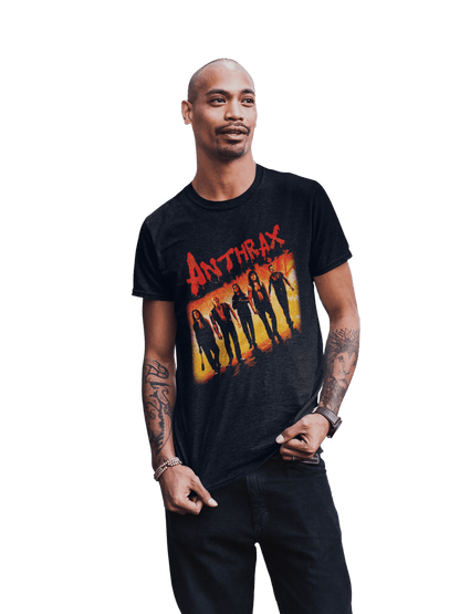 Anthrax Slanted Band Officially Licensed Mens T Shirt Black