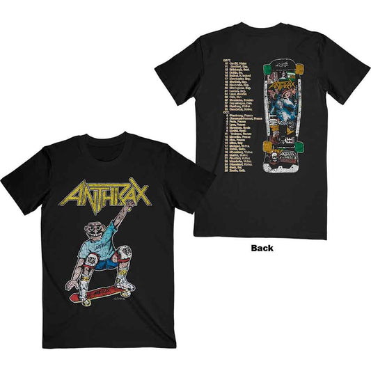 Anthrax Spreading Skater Notman Vintage [T-Shirt] Officially Licensed