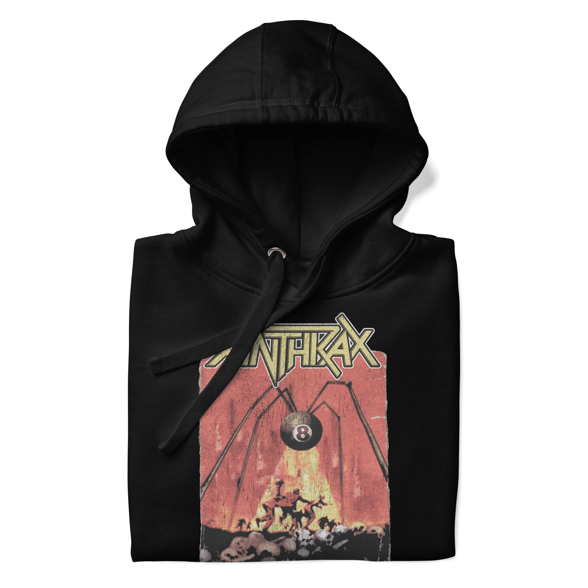 Anthrax The Threat Is Real Mens Officially Licensed Hoodie Black