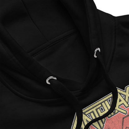 Anthrax The Threat Is Real Mens Officially Licensed Hoodie Black