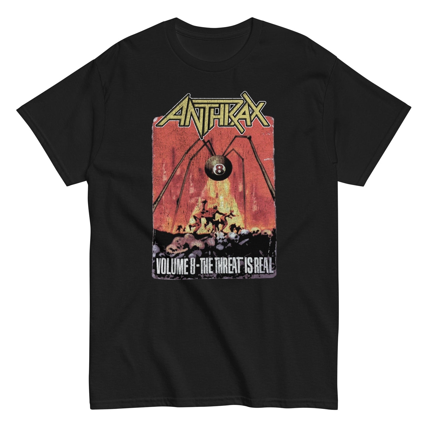Anthrax The Threat Is Real Officially Licensed Mens T Shirt Black