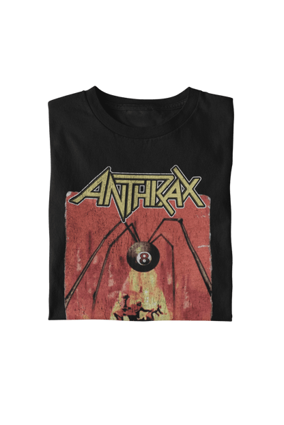 Anthrax The Threat Is Real Officially Licensed Mens T Shirt Black