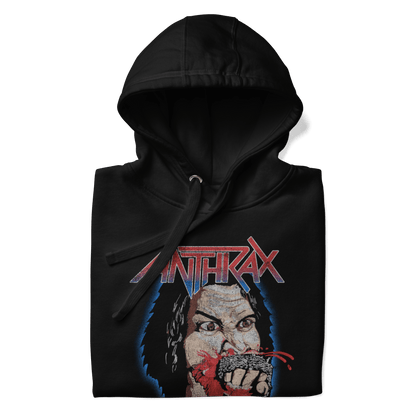 Anthrax US Attack Tour Mens Officially Licensed Hoodie Black