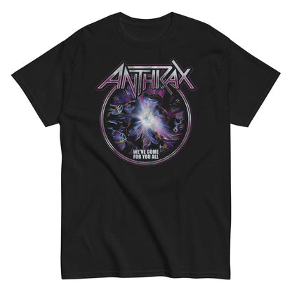 Anthrax We've Come For You All Officially Licensed Mens T Shirt Black