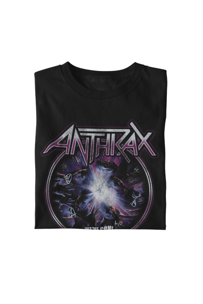 Anthrax We've Come For You All Officially Licensed Mens T Shirt Black
